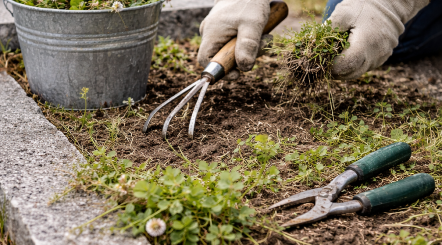 Désherbage naturel des tombes : méthodes autorisées et efficaces