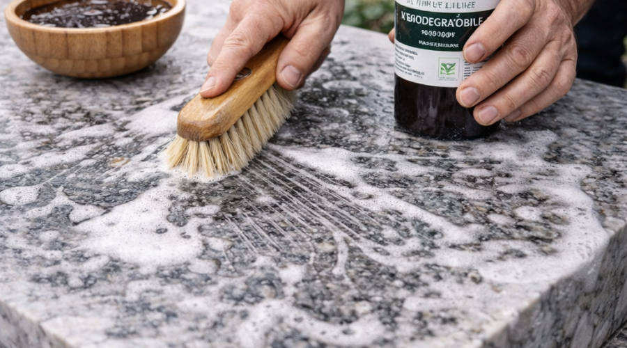 Nettoyer une tombe sans produits chimiques ?