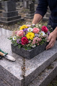 Prendre soin d’une tombe quand on traverse un deuil difficile