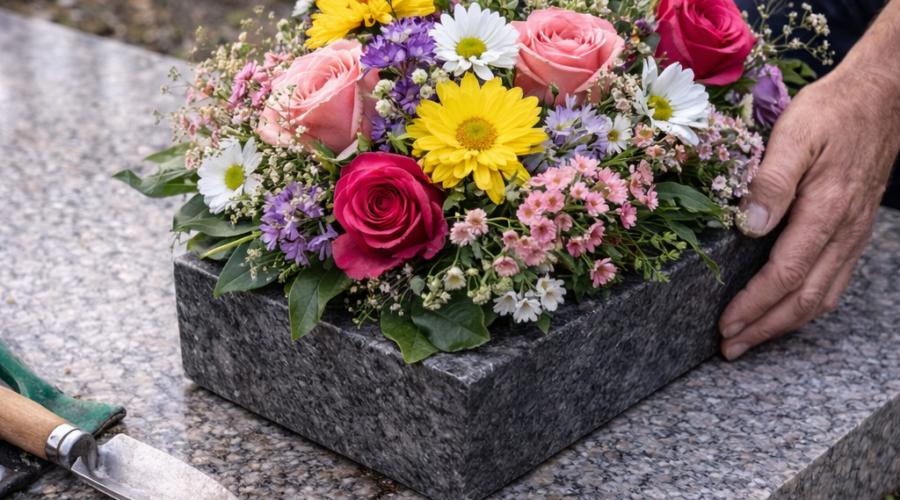 Prendre soin d’une tombe quand on traverse un deuil difficile